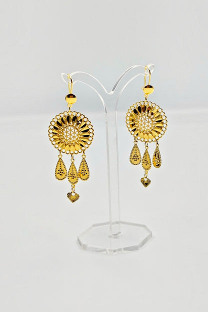 Farah Traditional Gold-Tone Layered Necklace Set