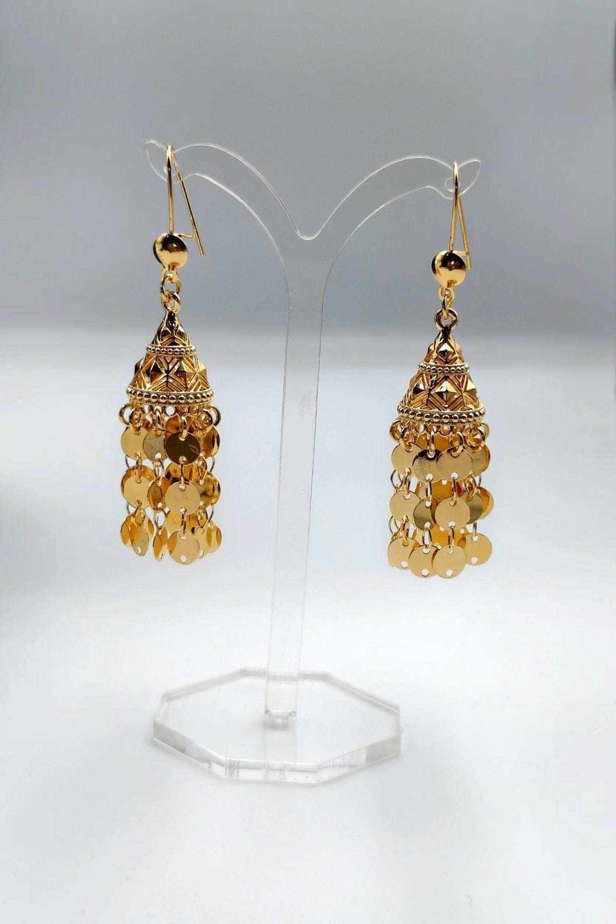 Ayla Golden Pendant Necklace Set