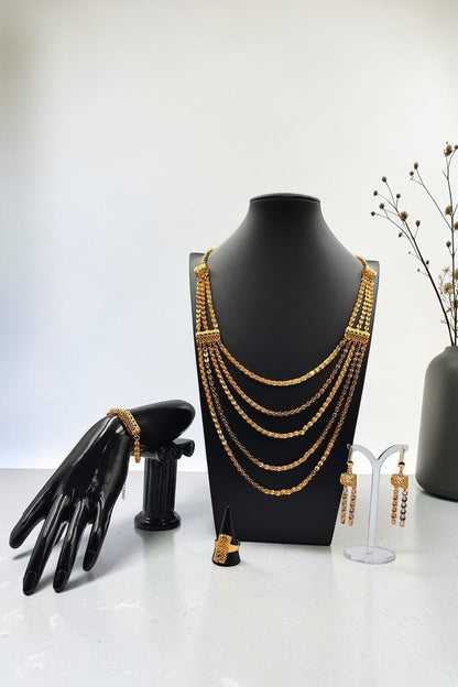 Rahma Golden Necklace Set