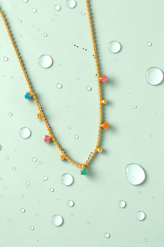 Zahabi Minimal Anklet in golden