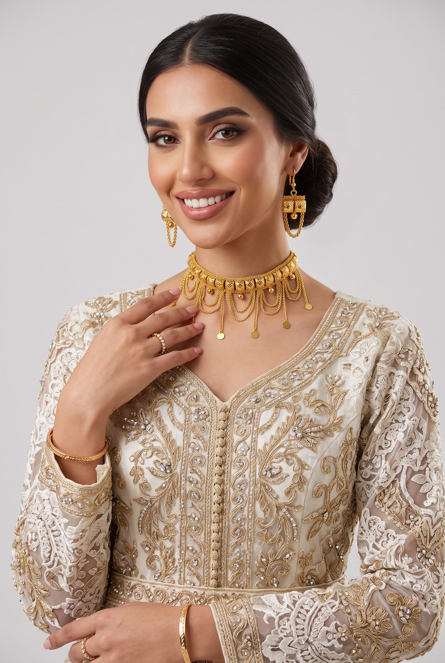 Lubna Murtasha Set – Traditional Statement Necklace Set