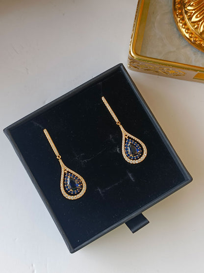 Zircon studded earrings