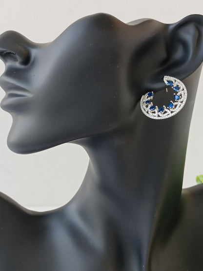 Zircon studded earrings