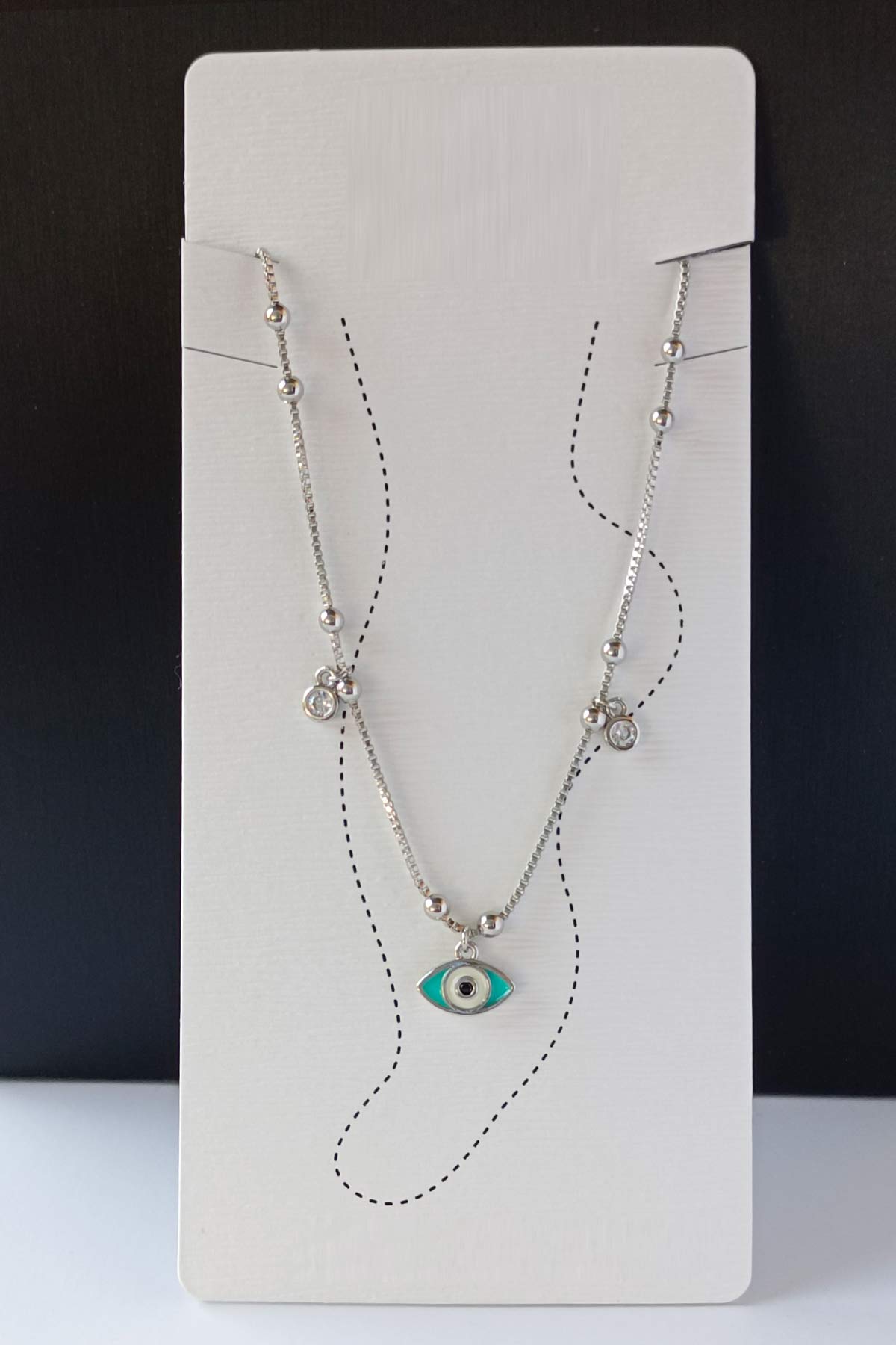 Najla Minimal Anklet in Silver