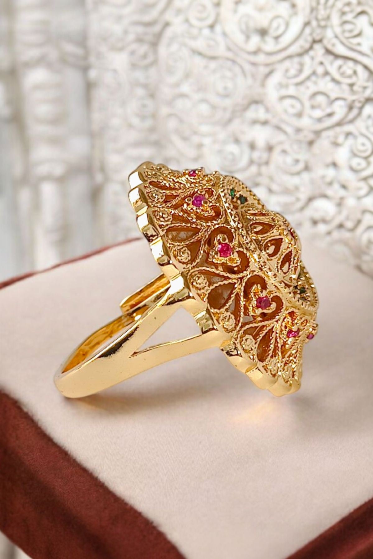 Atiya Multicolor Adjustable Ring