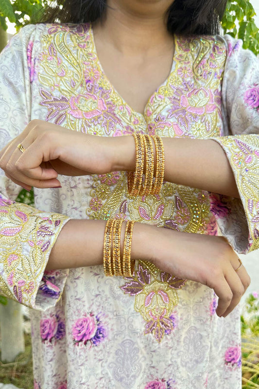 Dalia Golden Bangles Set