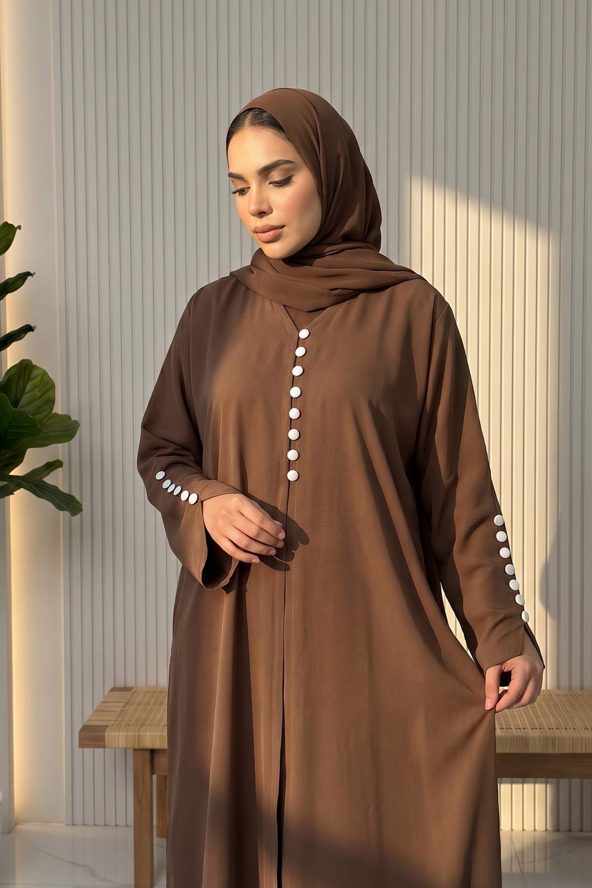 Cocoa Pearl Abaya