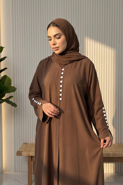 Cocoa Pearl Abaya