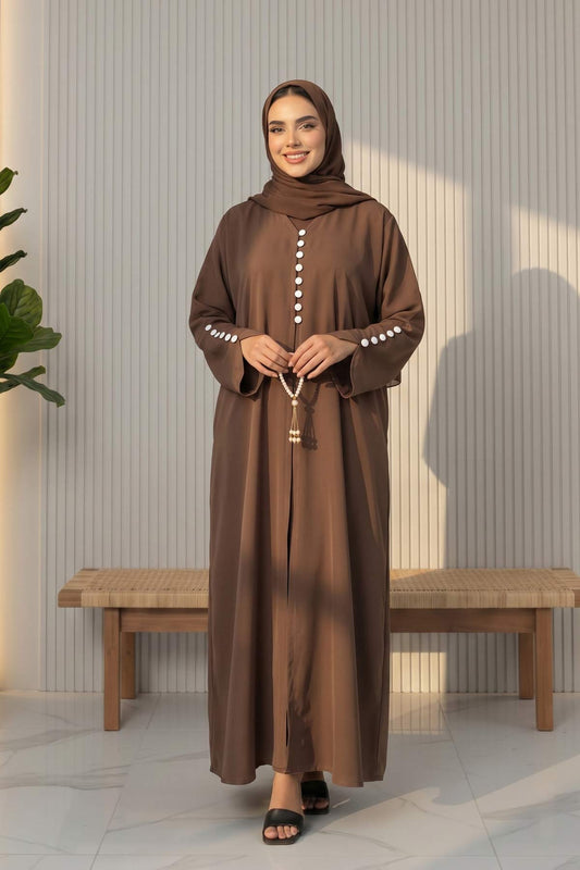 Cocoa Pearl Abaya