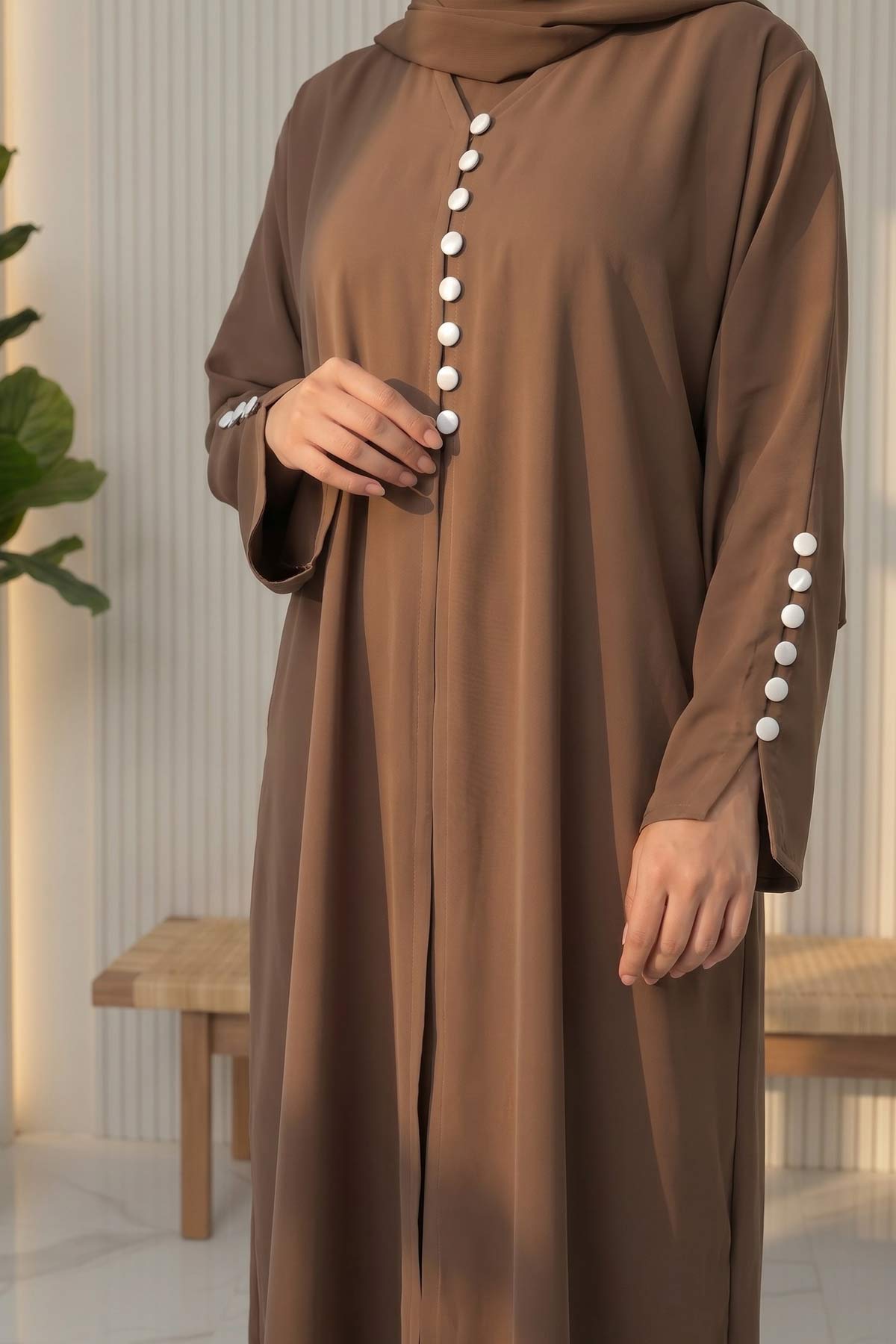 Cocoa Pearl Abaya