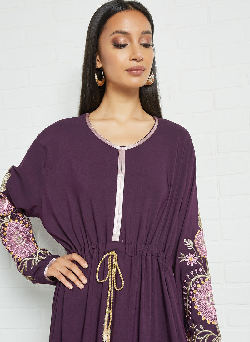 Jalabiya Purple Color Dress