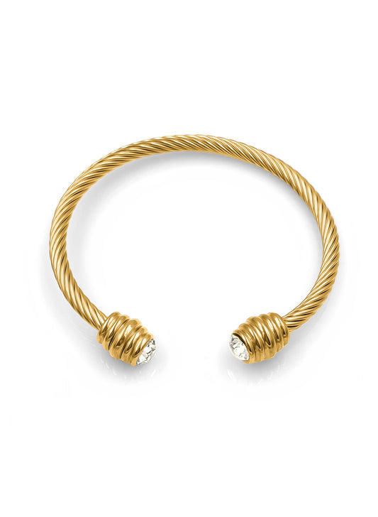 Gold cuff bracelet