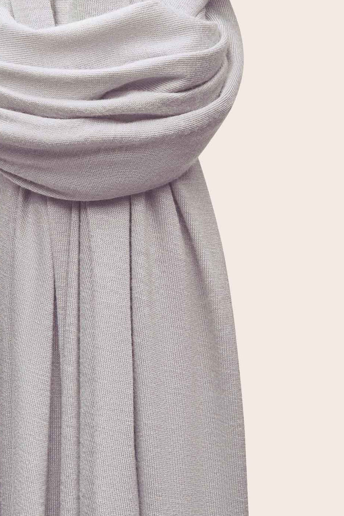 Premium Jersey Hijab-Dove Grey