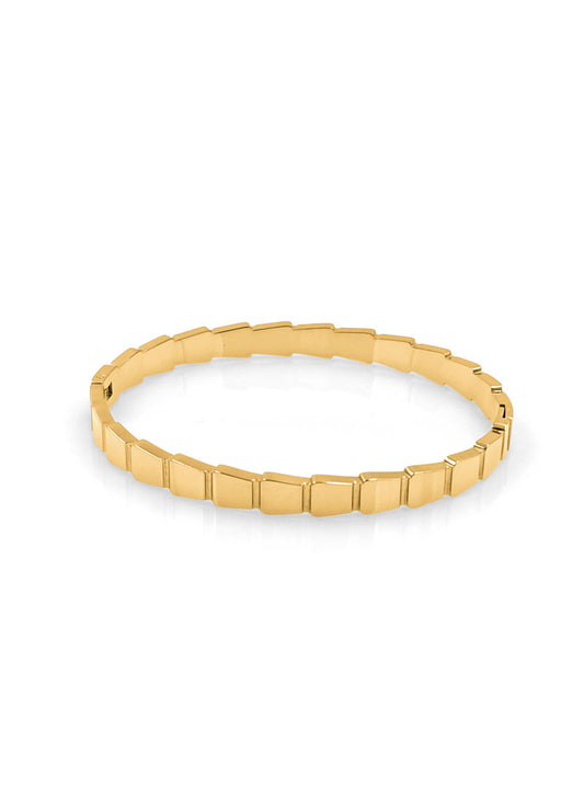 Brick bracelet in gold