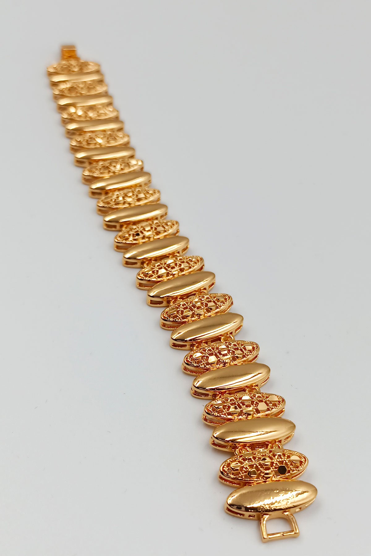 Wide Shape Golden Bracelet