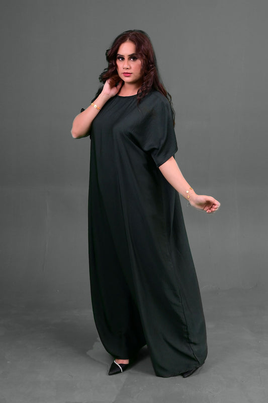 Green Color Inner Abaya Dress
