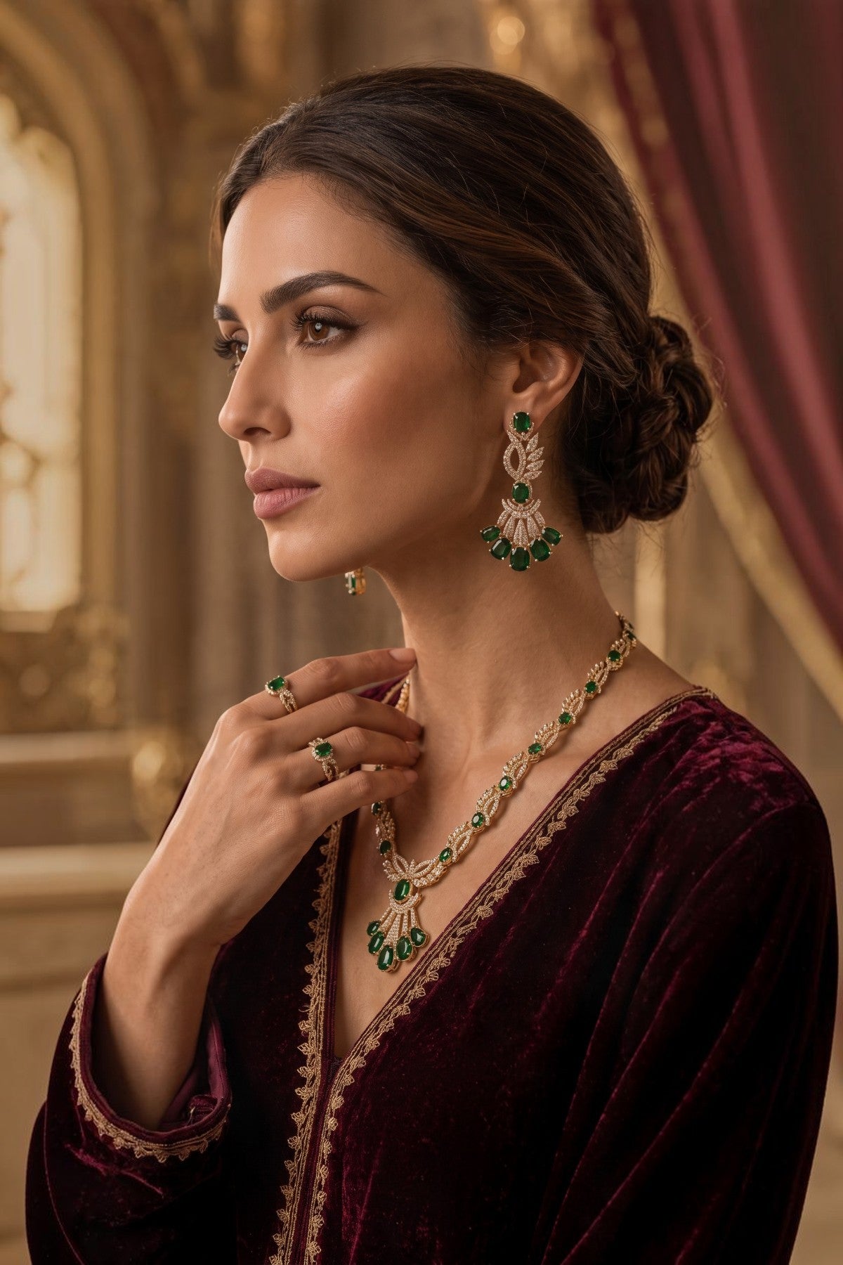 Habiba Victorian Necklace Set