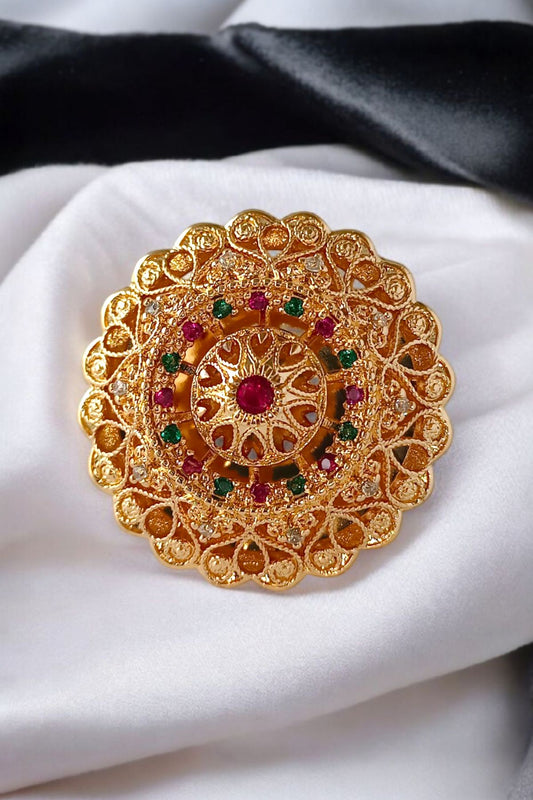 Halima Multicolor Adjustable Ring