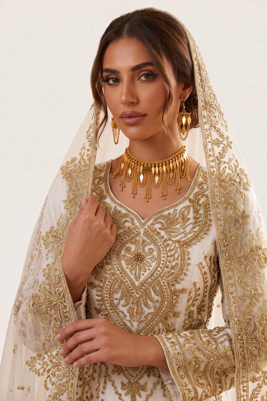 Hanan Traditional Gold-Tone Murtasha Choker Set