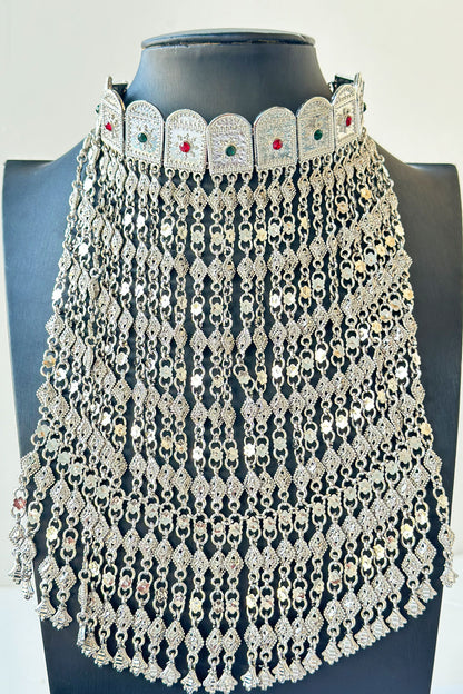 Silver color artificial murtasa set