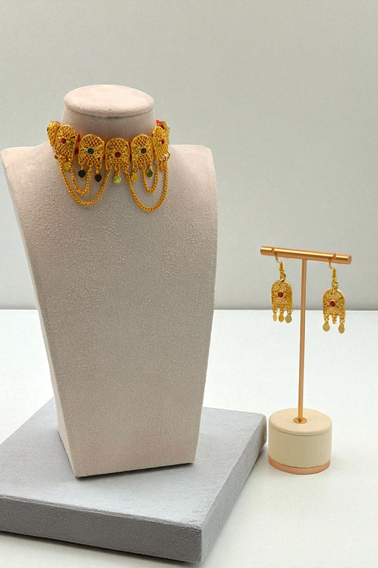 Ismat Khannaka Set with Earrings