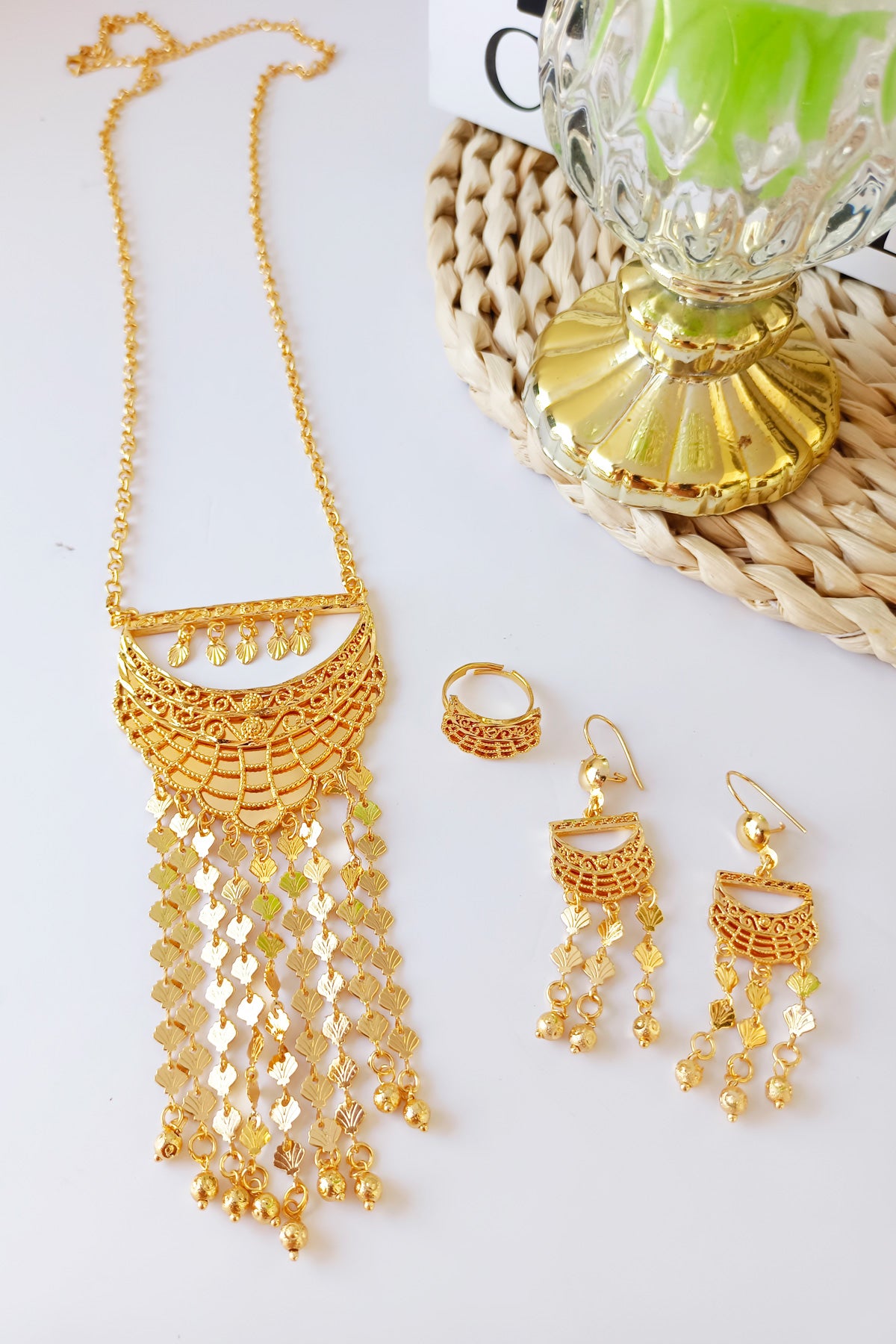 golden necklace set