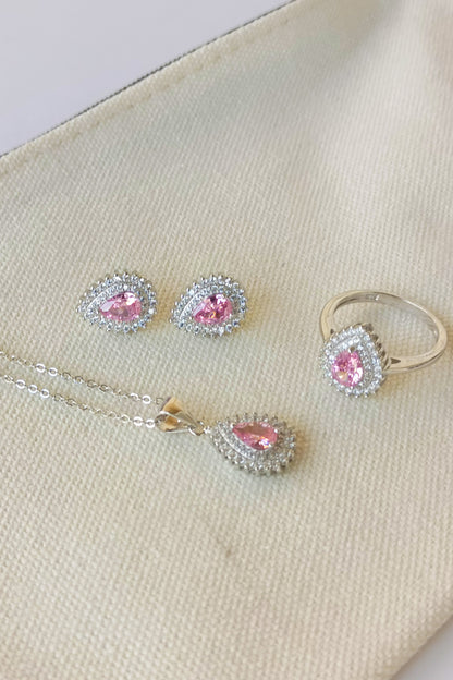 Pink in 925 Sterling Silver set