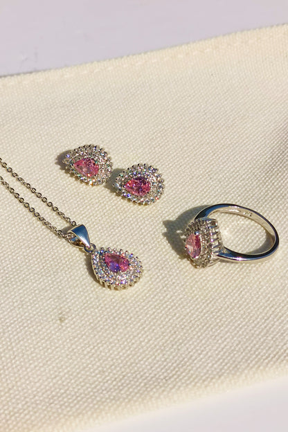 Pink in 925 Sterling Silver set