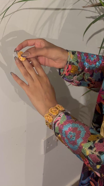 Nora Golden Bracelet with ring