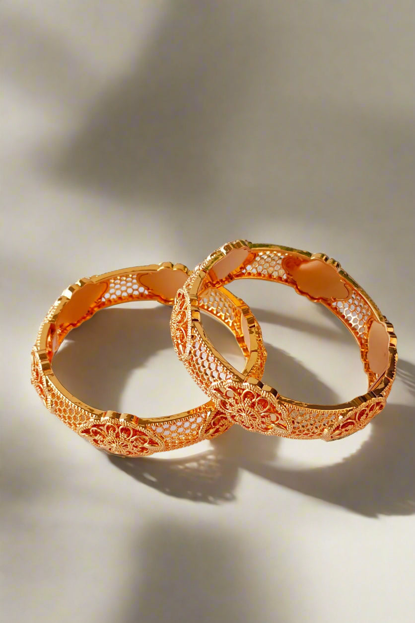 Golden Sawsan Bangles set