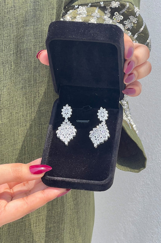 Nora Silver Zircon Earrings – Timeless Sparkle for Every Occasion